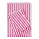 Pink Candy Striped Paper Bags Strung