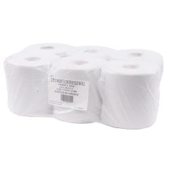 2 Ply White 195mm x 150m Centrefeed Rolls 