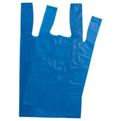Blue Recycled HDPE Vest Carriers Clearly